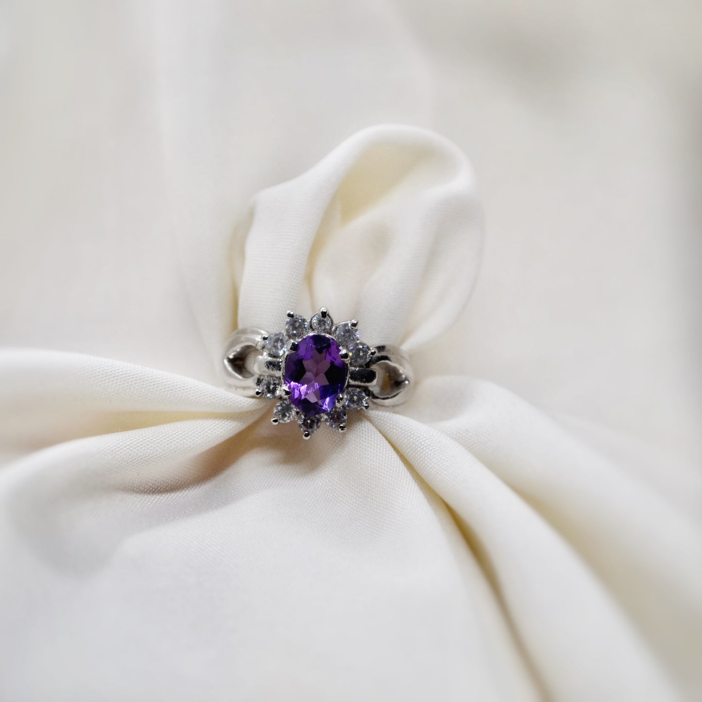 Amethyst Cluster Ring