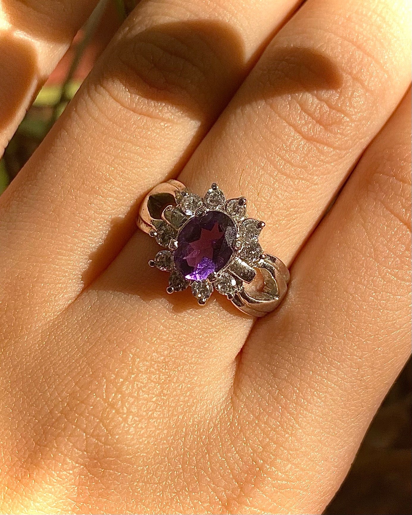 Amethyst Cluster Ring