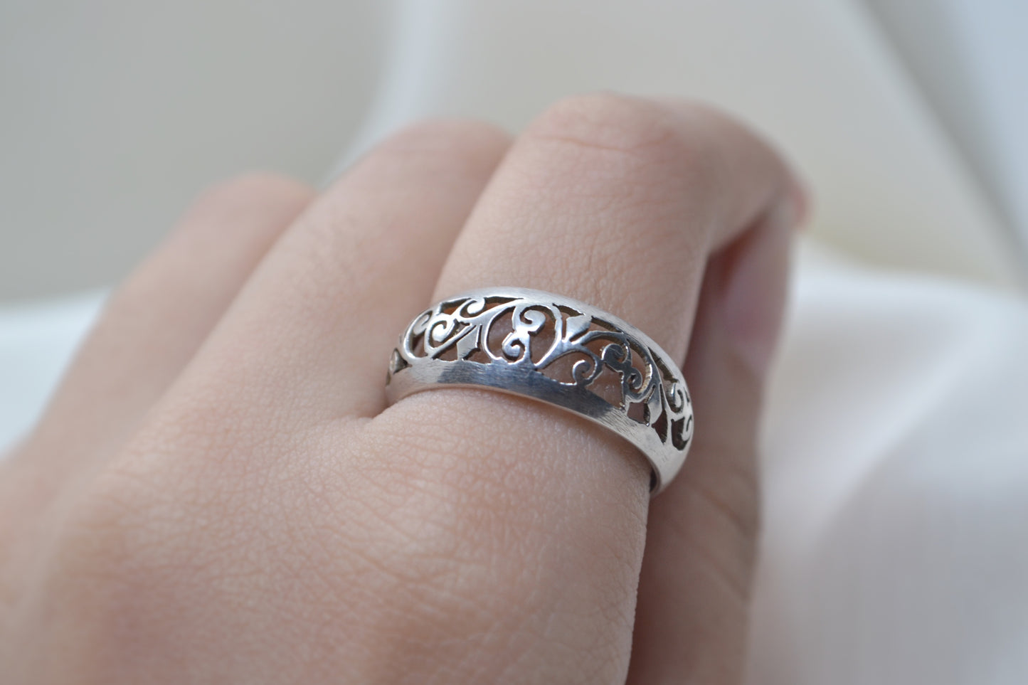 Silver Filigree Ring