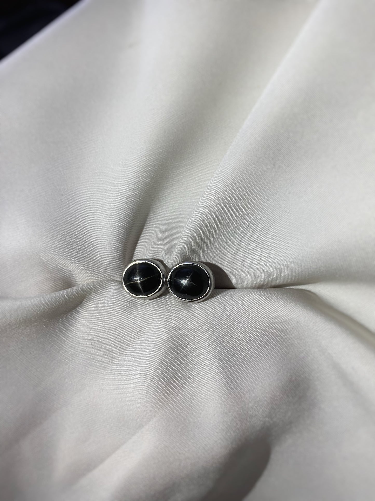 Black Star Cabochon Cufflinks