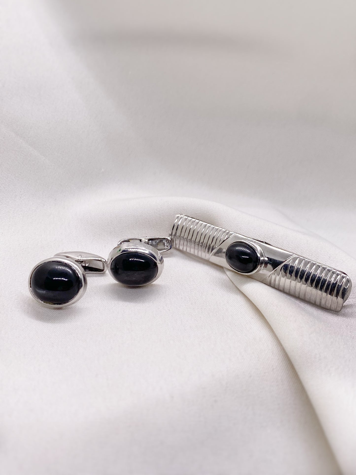 Black Star Cabochon Cufflinks