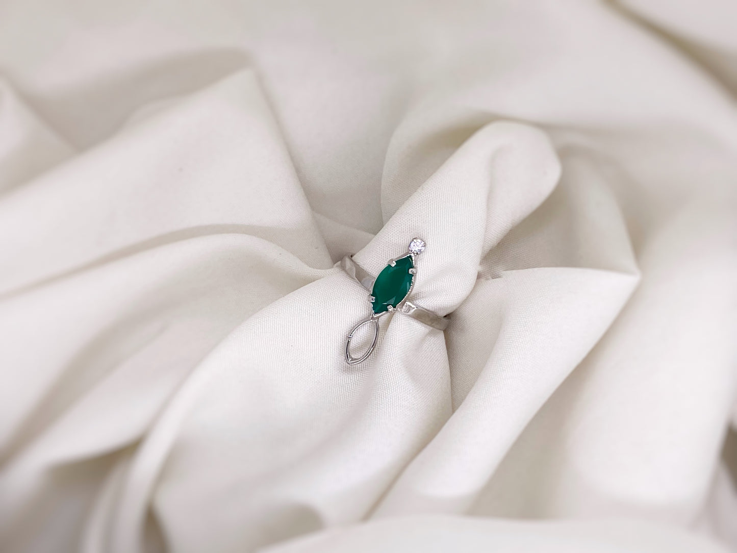 Green Sardonyx Ring