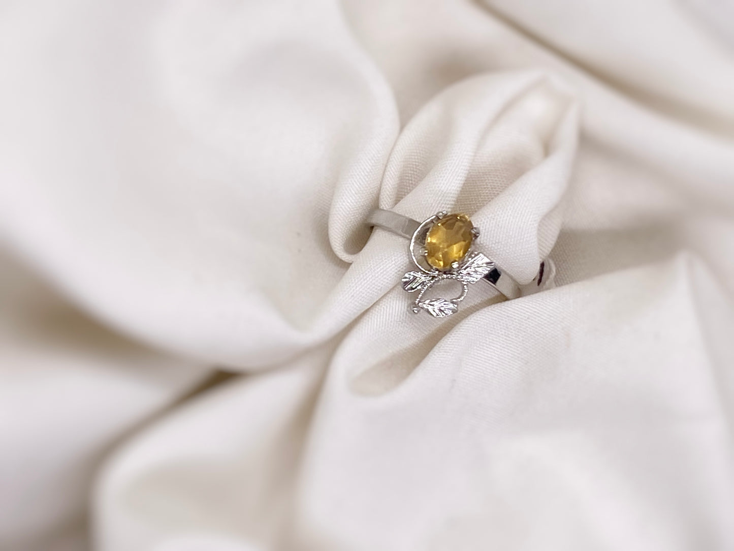 Citrine Nature Design Ring