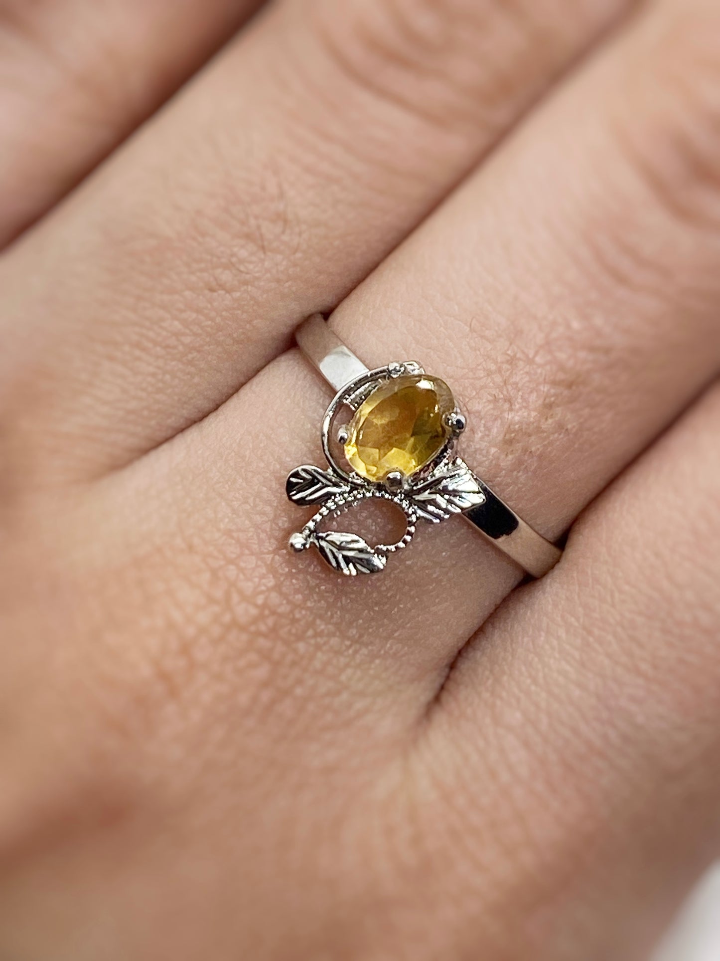 Citrine Nature Design Ring