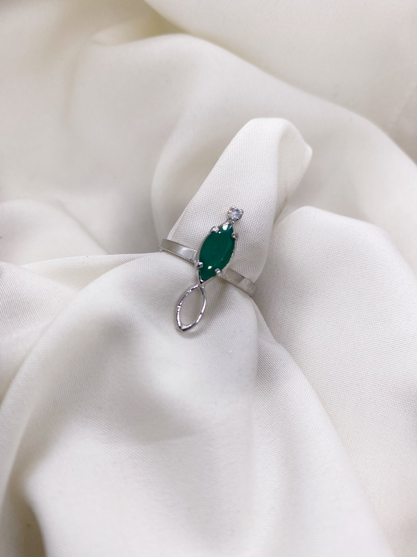 Green Sardonyx Ring